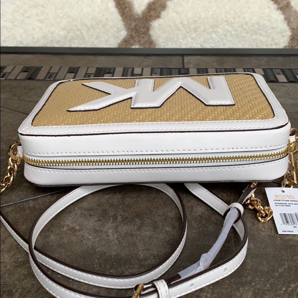 MICHAEL KORS STRAW PYTHON CAPSULE JSI LG EW XBODY - Picture 12 of 16